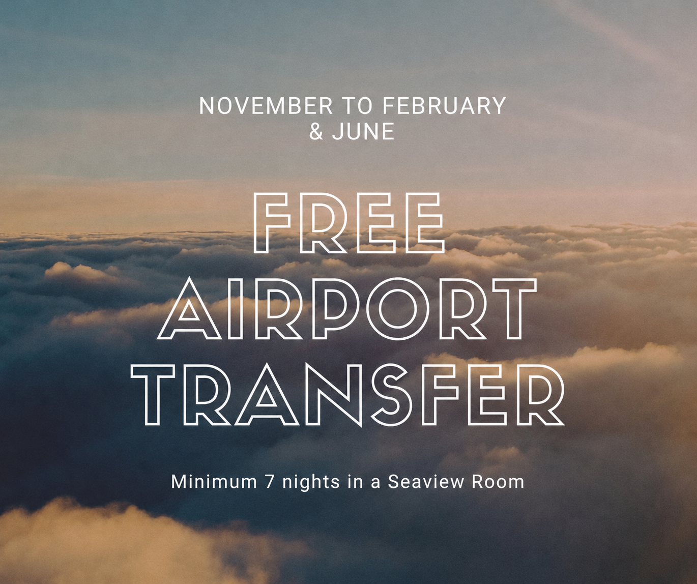 Direct Booking Offer: Free Airport Transfer
