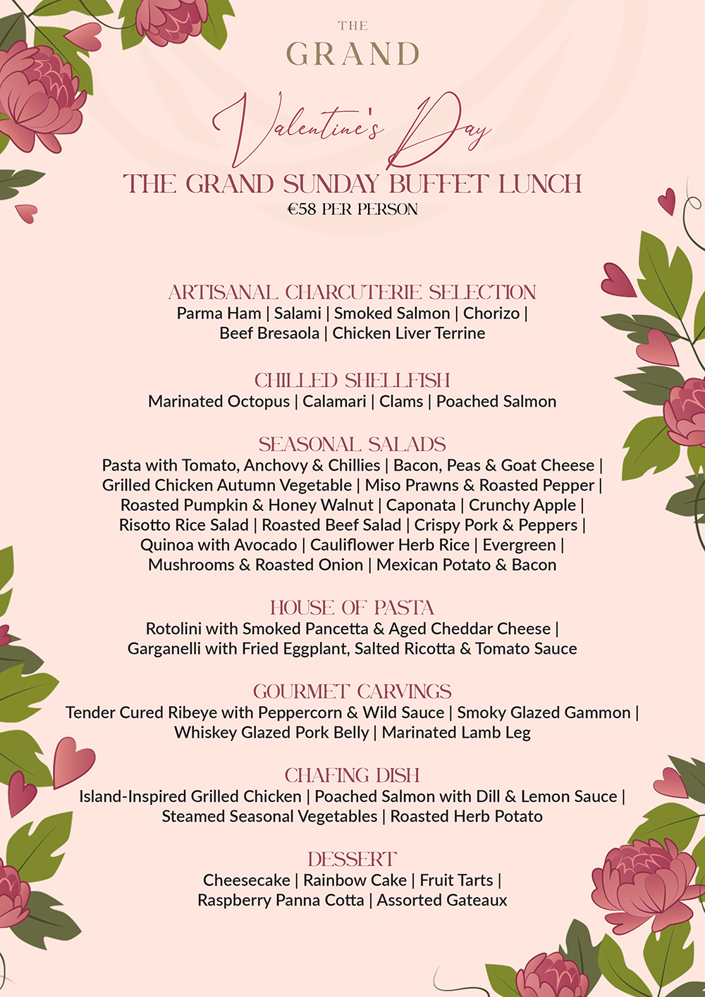 Valentine Sunday Buffet Lunch