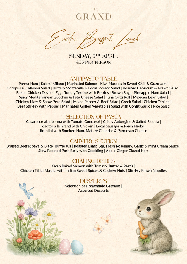 Easter Sunday Buffet Lunch Menu