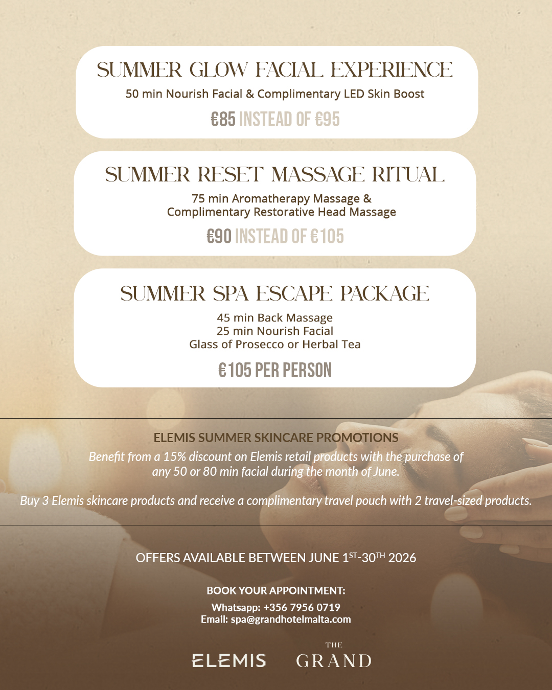 Elemis SPA June Offers